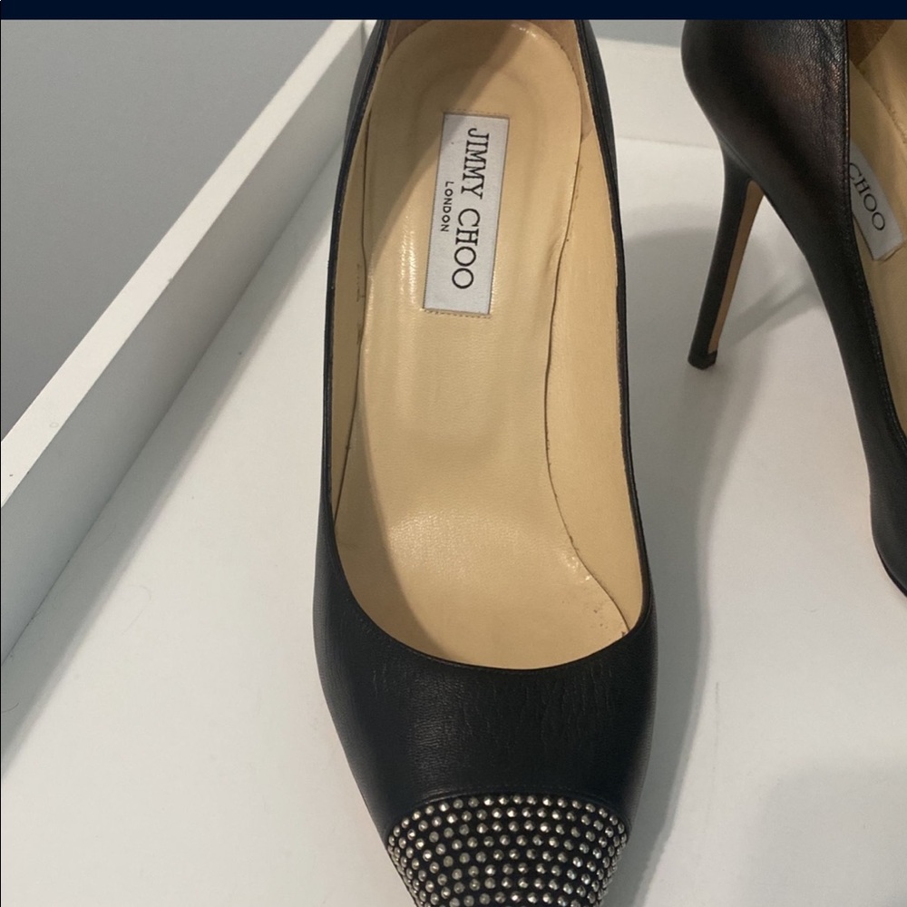 Authentic Jimmy Choo Toe Studded pumps